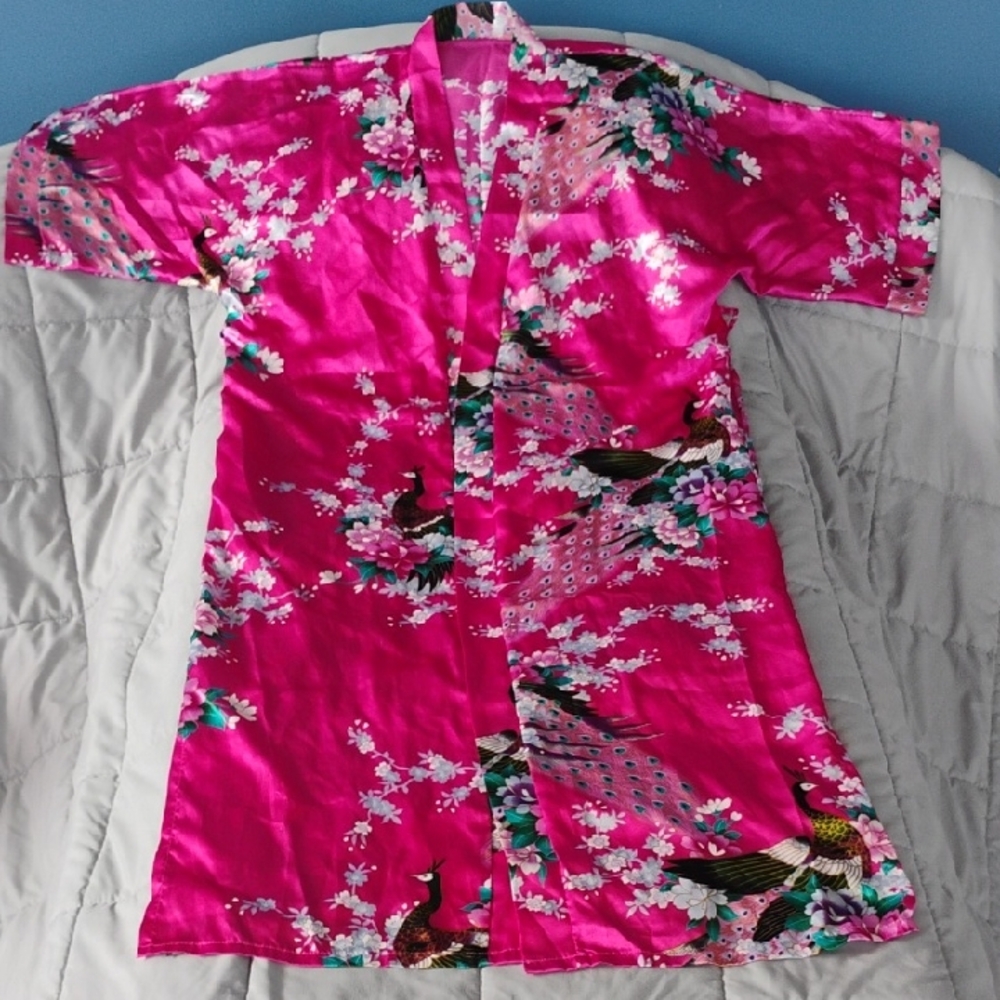 Floral Pink Women's Kimono Robe